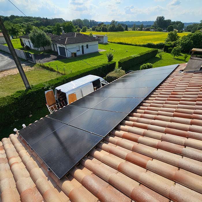 Projet à Coutras : panneaux solaires photovoltaïques et pompe à chaleur