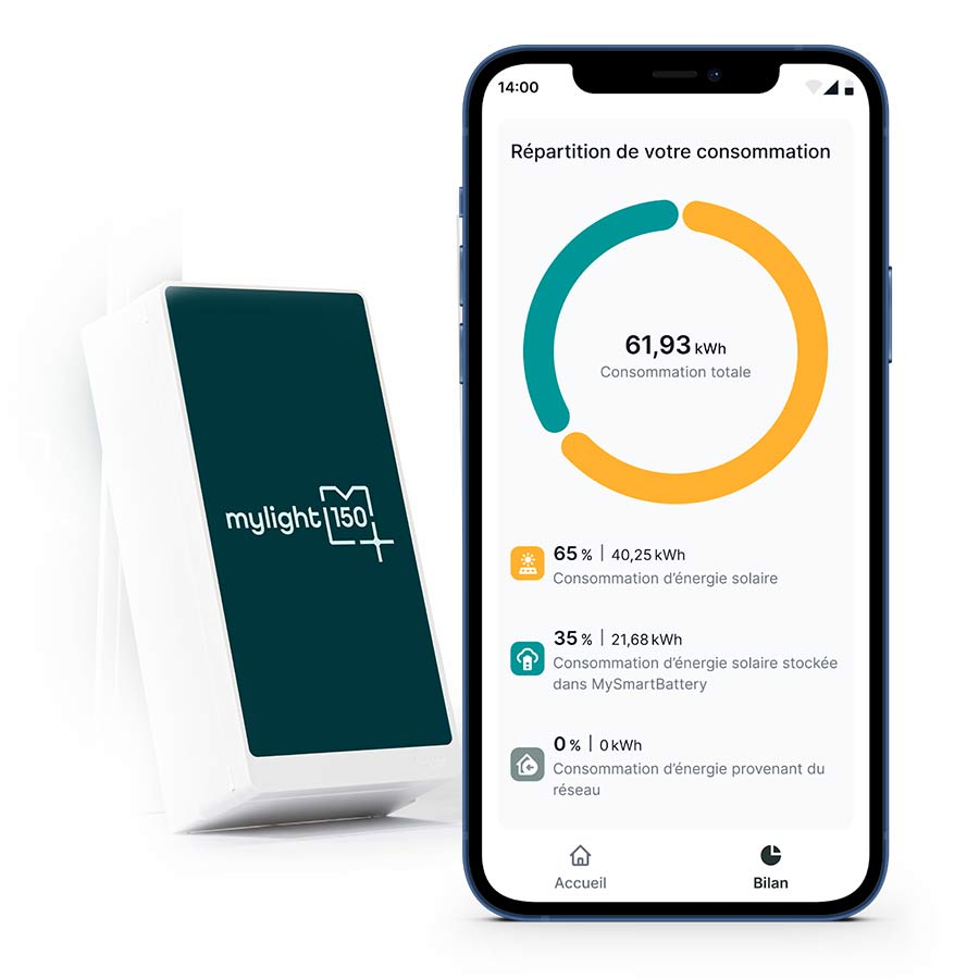 Batterie virutelle MyLight150 pour panneaux solaires